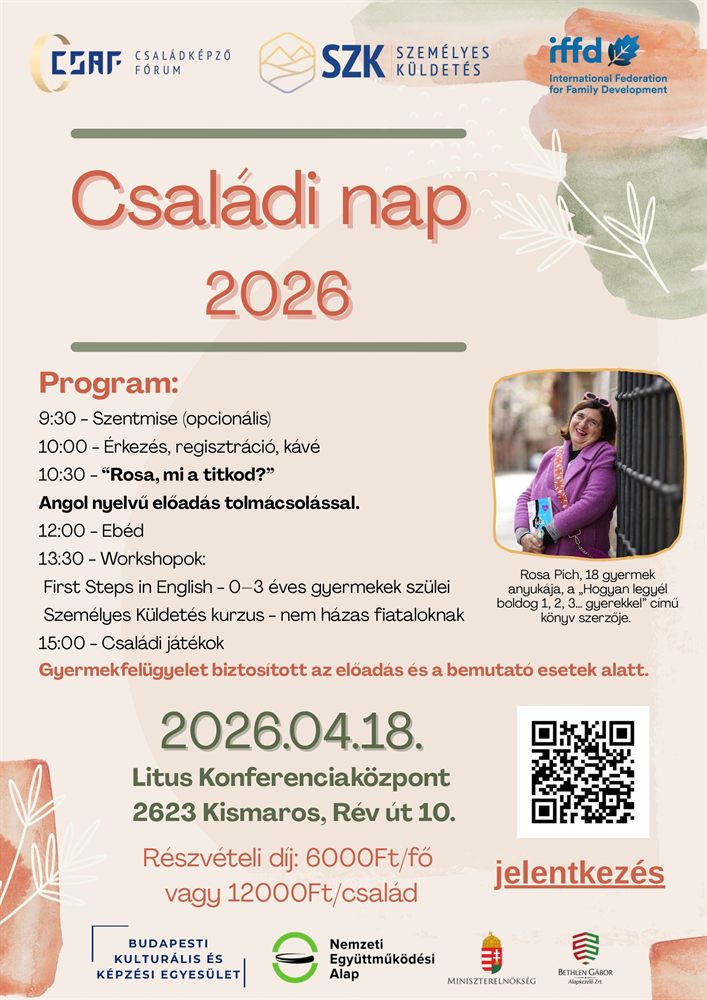 Családi nap Rosa Pich-el plakátja