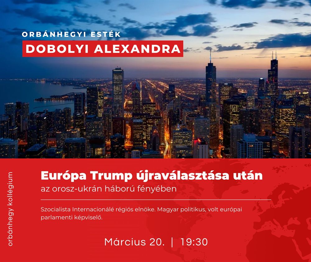 Vendégelőadás – Európa Trump újraválasztása után, plakát
