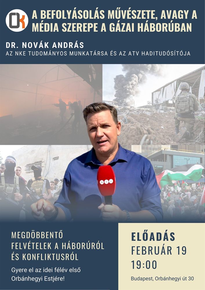 Orbánhegyi Esték – Novák András előadásának plakátja